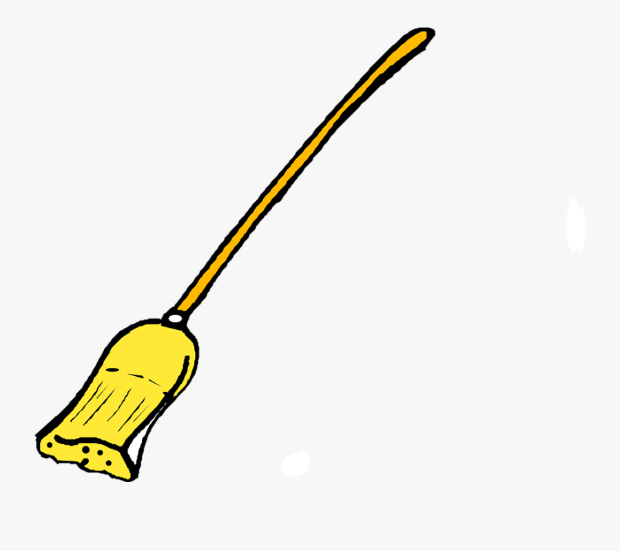 Broom, Broomstick, Wipe, Cleaning, Witch, Flying - Broom Clip Art, Transparent Clipart