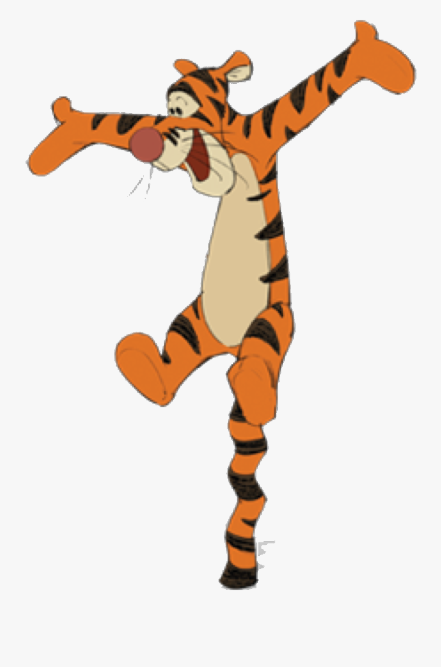 #tigger #freetoedit - Tigger Bouncing On Tail, Transparent Clipart