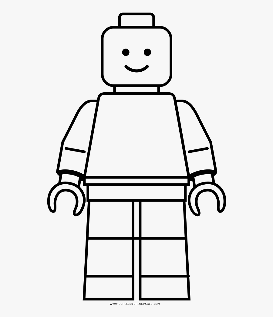 Clip Art Para Colorir Ultra Coloring - Lego Minifigure Outline is a free tr...