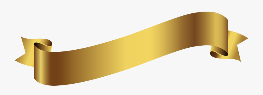 Clip Art Banner Transparent - Gold Banner Transparent Png, Transparent Clipart