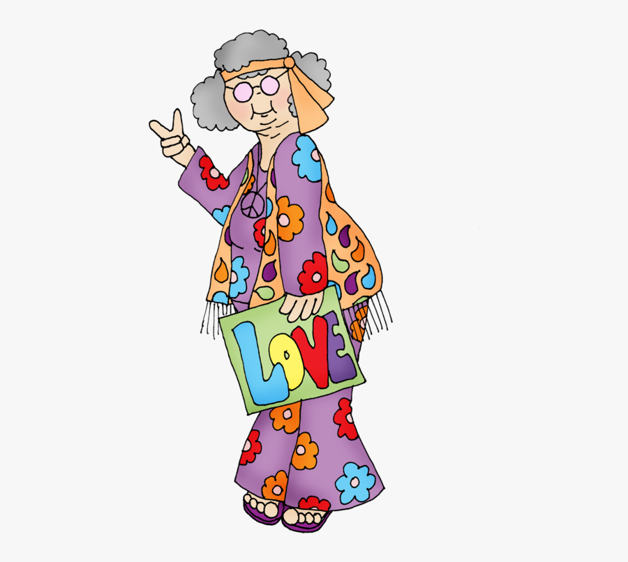 Transparent Clipart Of Grandparents - Old Hippies Don T Die They Just Fade Into Crazy Grandparents, Transparent Clipart