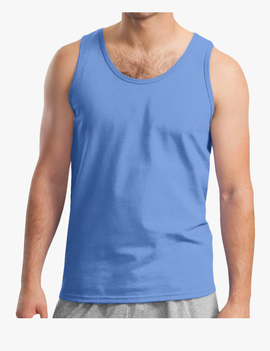 Carolina Blue Gildan Tank, Transparent Clipart