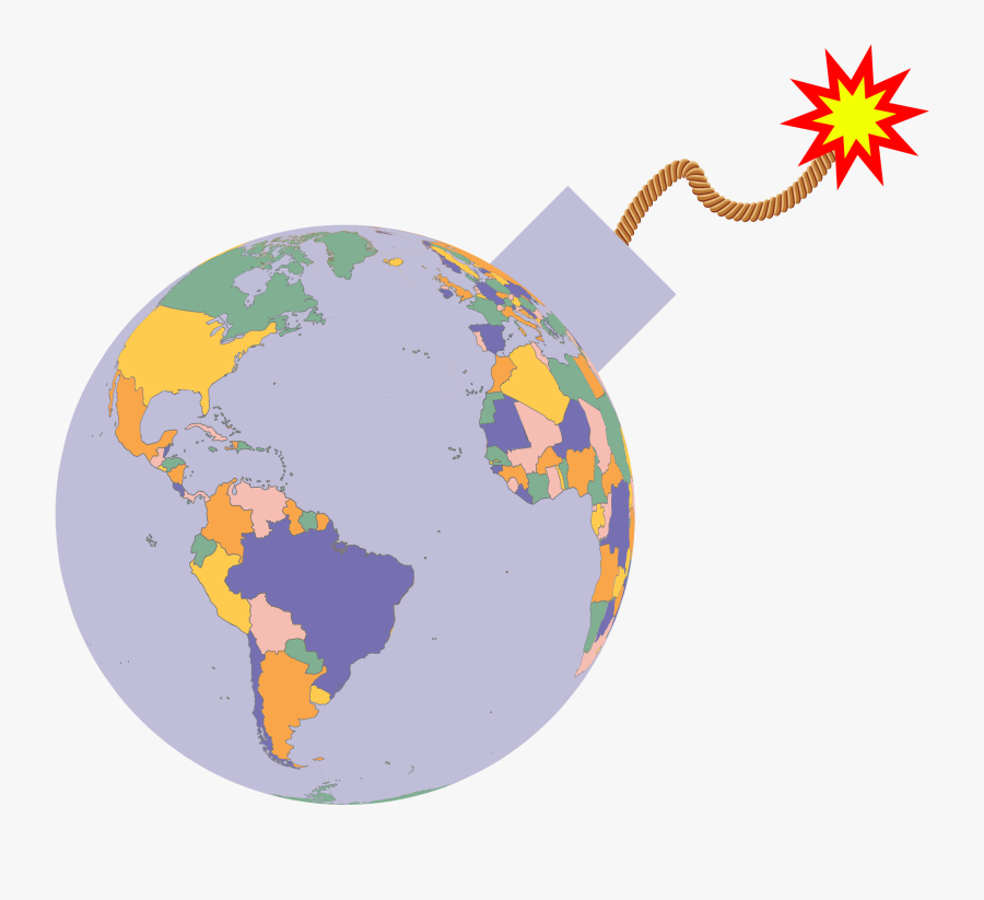Transparent Bath Bomb Clipart - Political World Map, Transparent Clipart