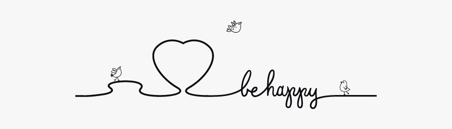 #ftestickers #heart #line #text #happy #heartbeat - Line Art, Transparent Clipart