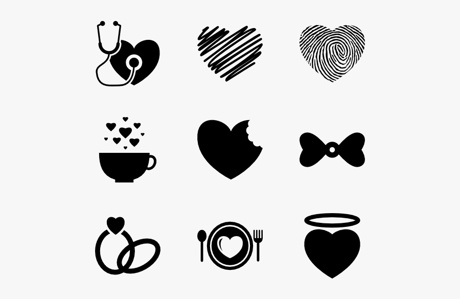 Icons Free Vector - Corazones Lineales Png, Transparent Clipart