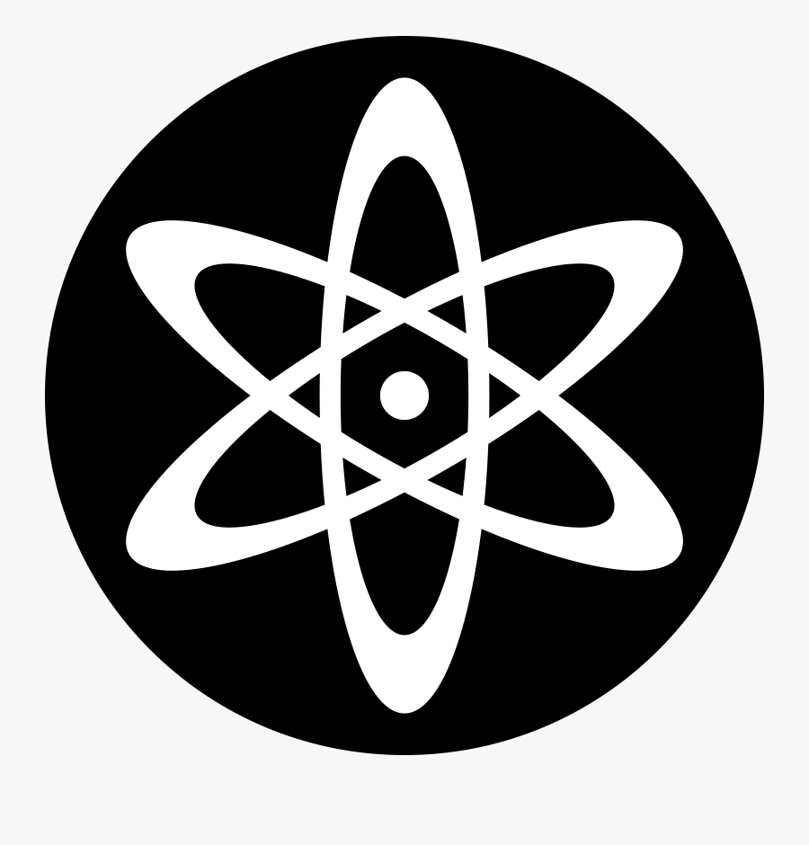 Clip Art Computer Icons Desktop Clip - Atom Clipart Black And White, Transparent Clipart