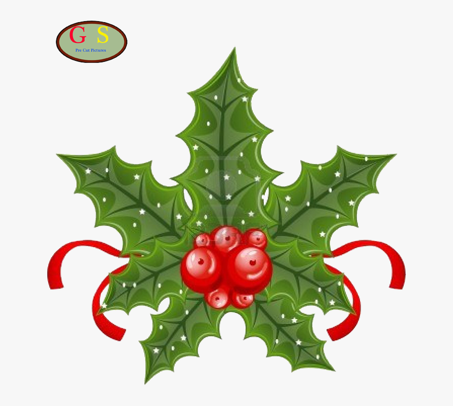 Diverse Voorgeknipte Afbeeldingen Kerst Kerstman Q&a - Holly With Berry Branch, Transparent Clipart