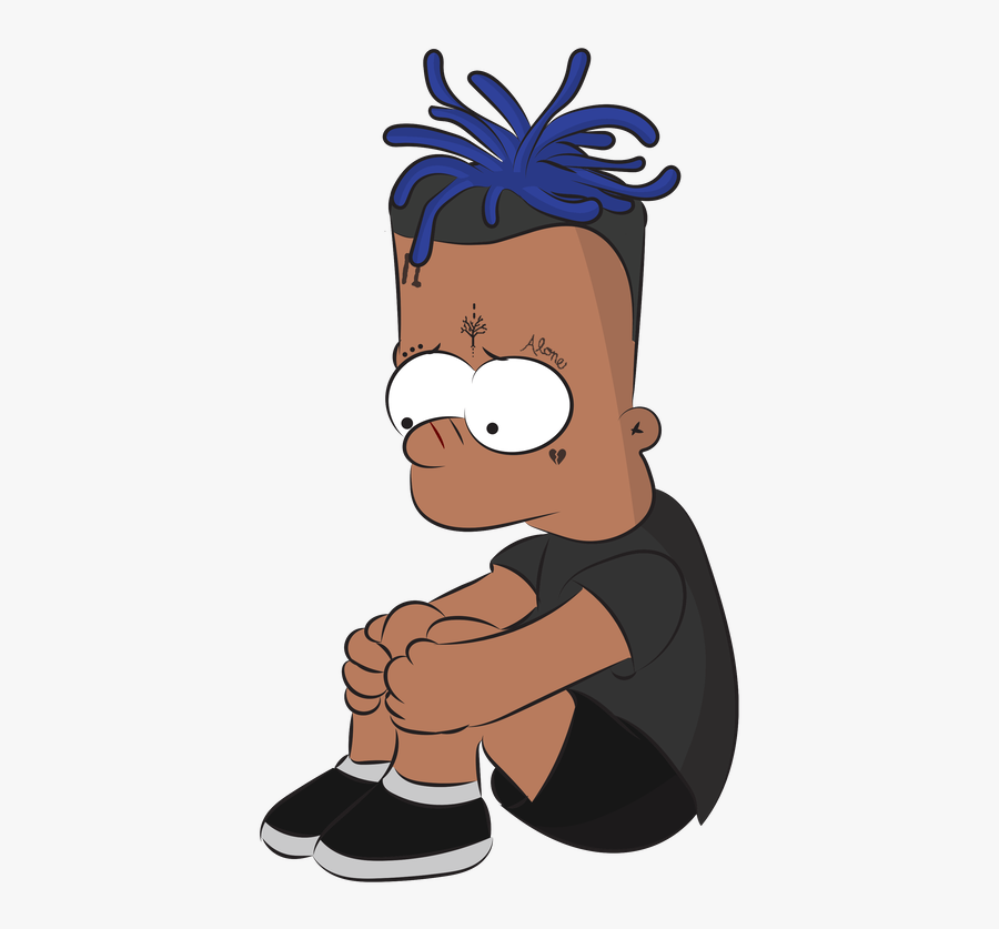 Transparent Bart Simpson Png - Bart Simpson Xxx Tentacion, Transparent Clipart