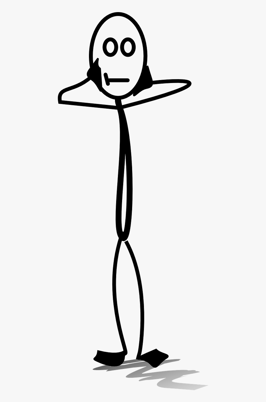 Worried Stickman Png Clipart , Png Download - People Always Late, Transparent Clipart