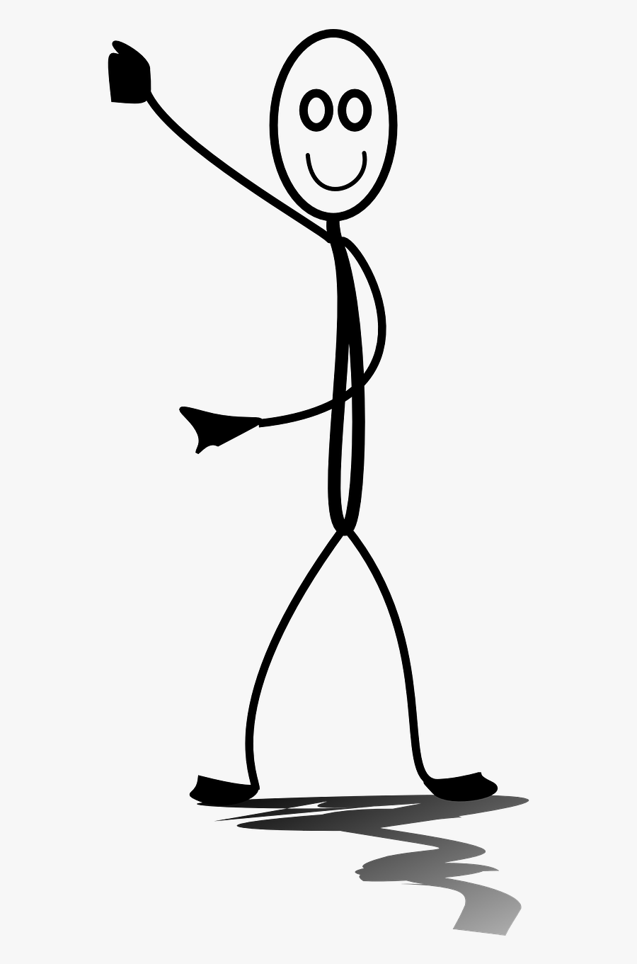 Stickman Stand Show Free Picture - Stick Man Holding Paper, Transparent Clipart