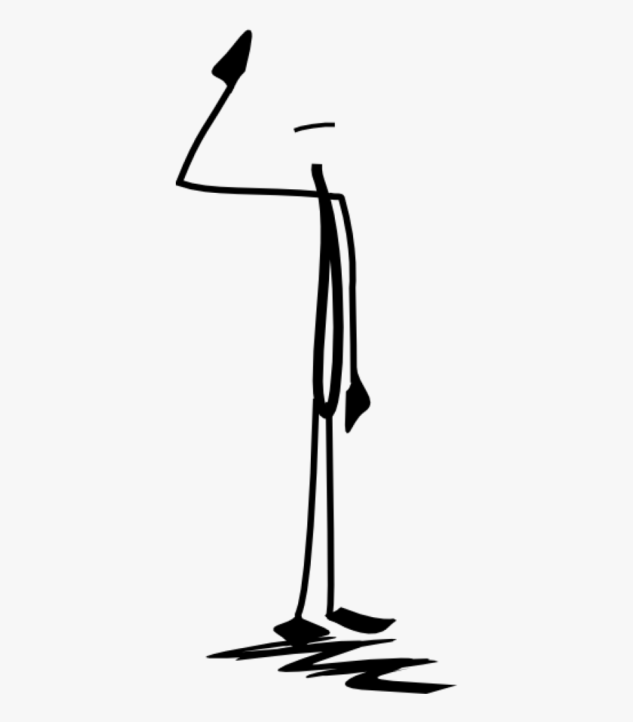 Clip Art Stick Figure Thinking, Transparent Clipart