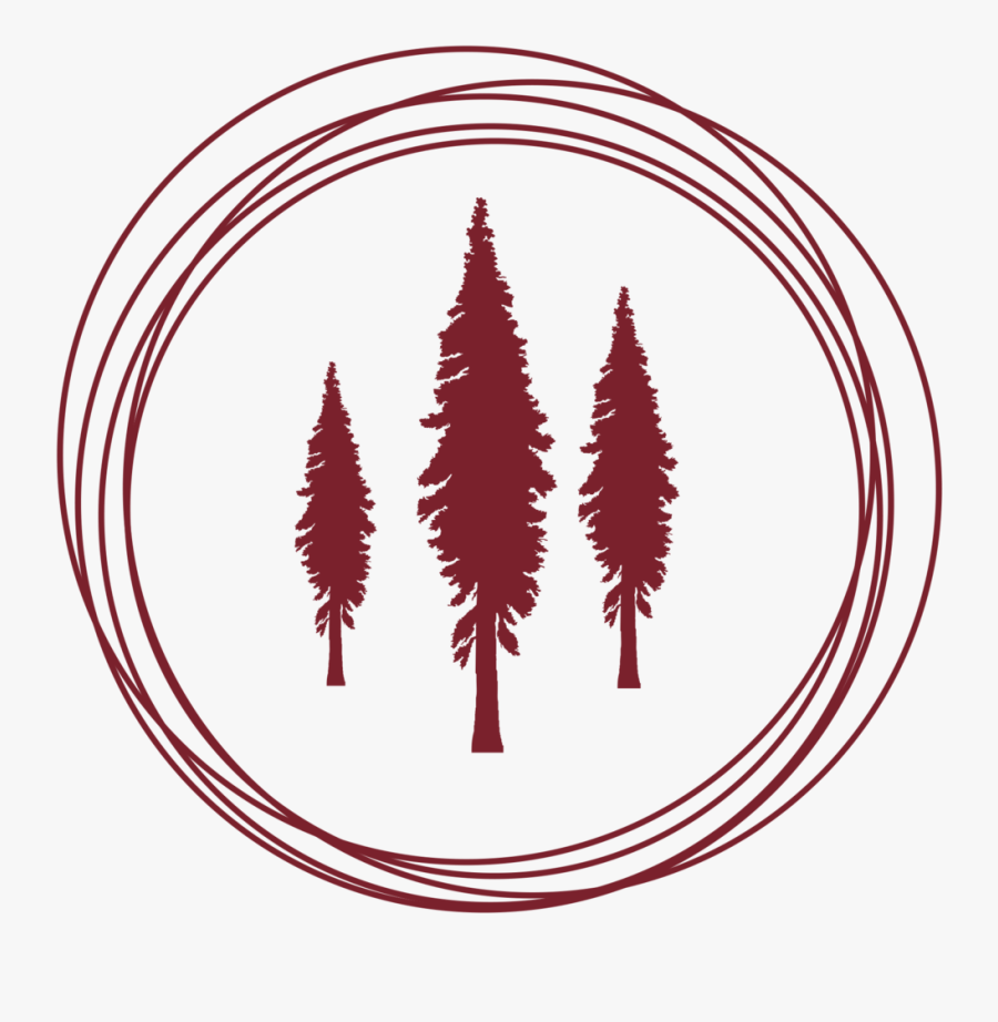 Rings Red Redwood Tree - Redwood Collections Logo, Transparent Clipart