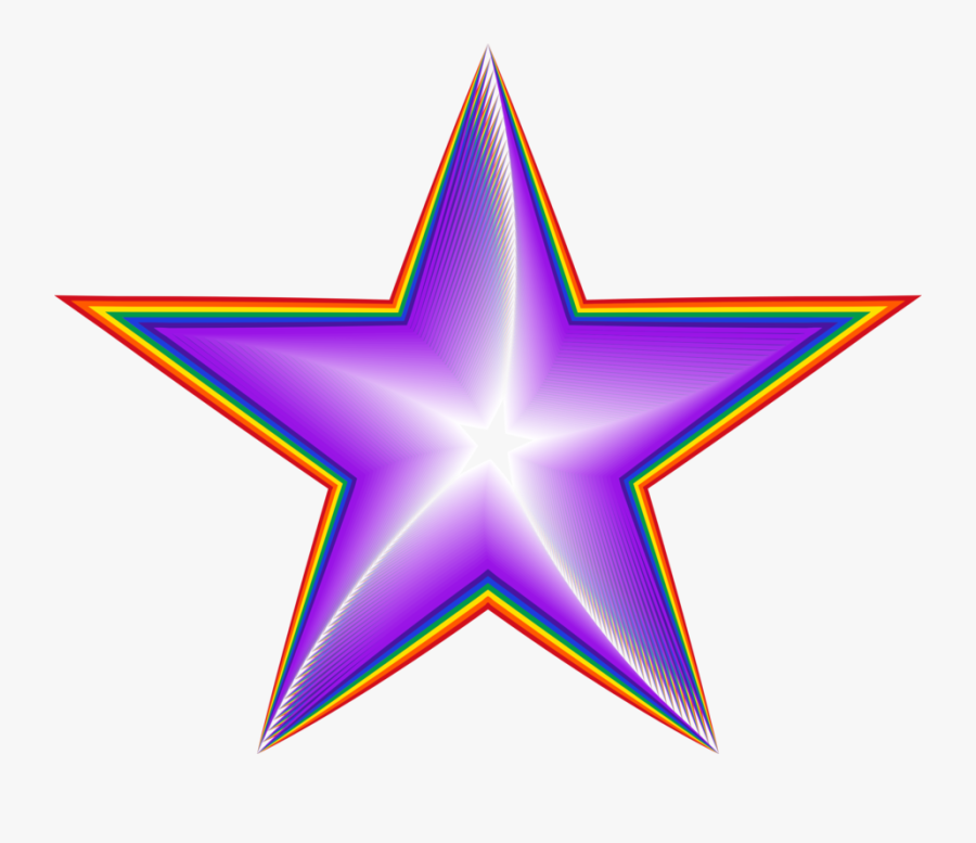 Colorful, Prismatic, Chromatic, Rainbow, Star, Shape - Order Of The Scarlet Cord Regalia, Transparent Clipart