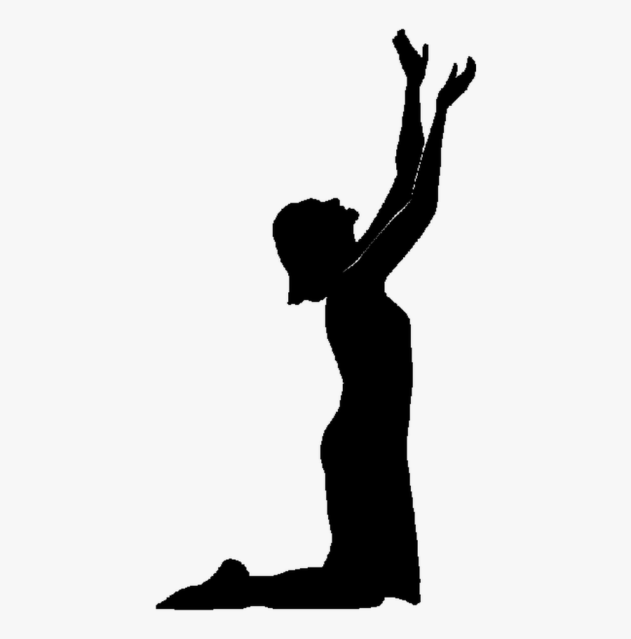 Download Kneeling Praying Soldier Silhouette - Man And Woman Praying Silhouette, Transparent Clipart