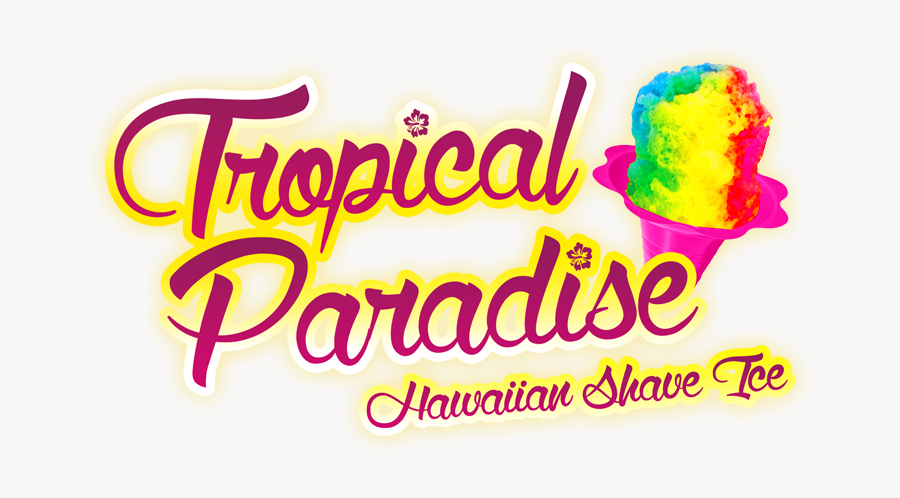 Clip Art Tropical Paradise Keep Calm - Paradise Tropical Ice Shave Ice, Transparent Clipart