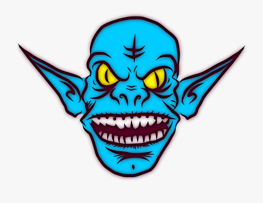 Ugly Alien Cartoon, Transparent Clipart