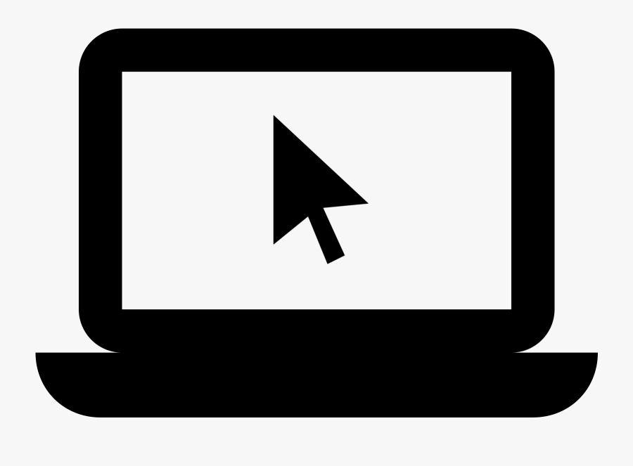 Cursor Svg Windows 10 Png Download - Computer With Mouse Icon Png, Transparent Clipart