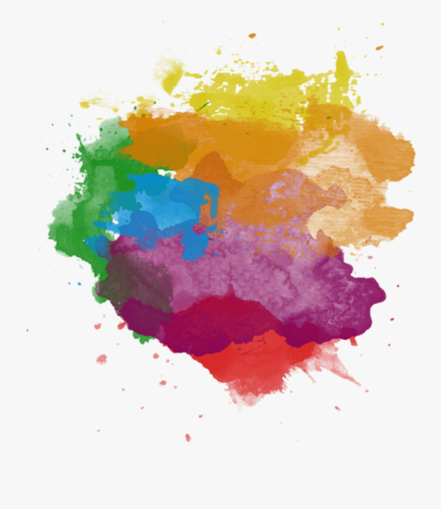 Paint Splash Colors Stroke Splatter Red Orange Yellow - Transparent Color Splash Png, Transparent Clipart