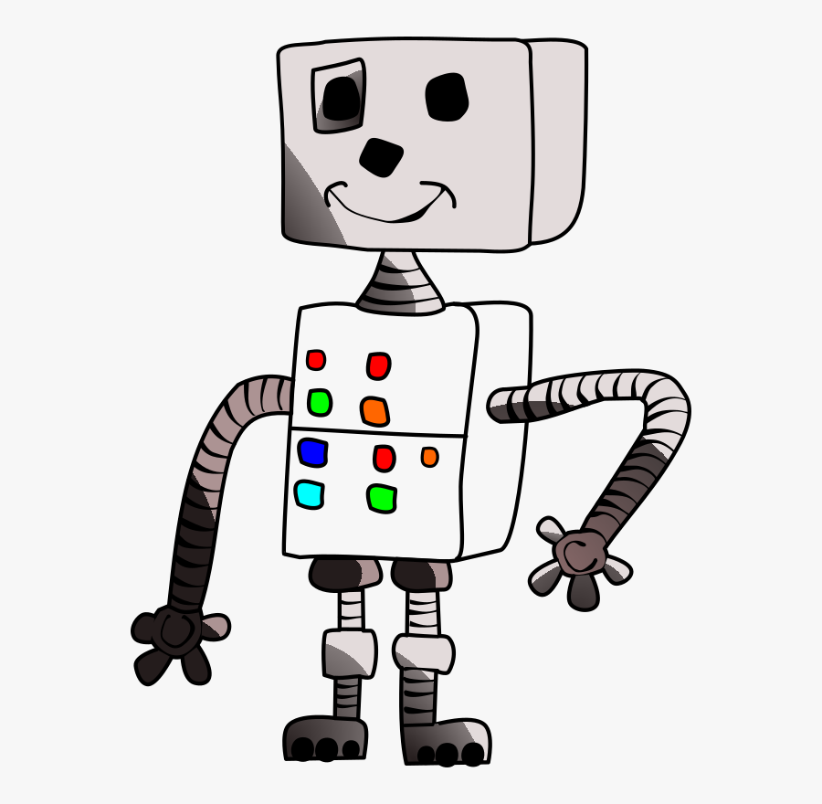Childlike Robot White - الروبوت صور متحركة, Transparent Clipart