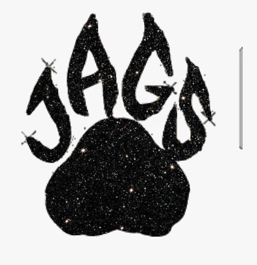 #jags #topgun #pawprint #black #cheerleading #glitter - Top Gun Jags Logo, Transparent Clipart