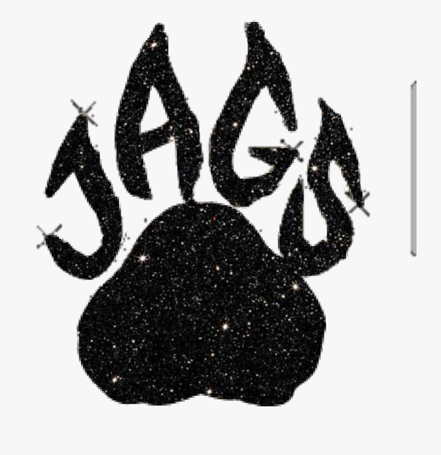 Jags Topgun Pawprint Black Cheerleading Glitter Top Gun Jags Logo Free Transparent Clipart Clipartkey