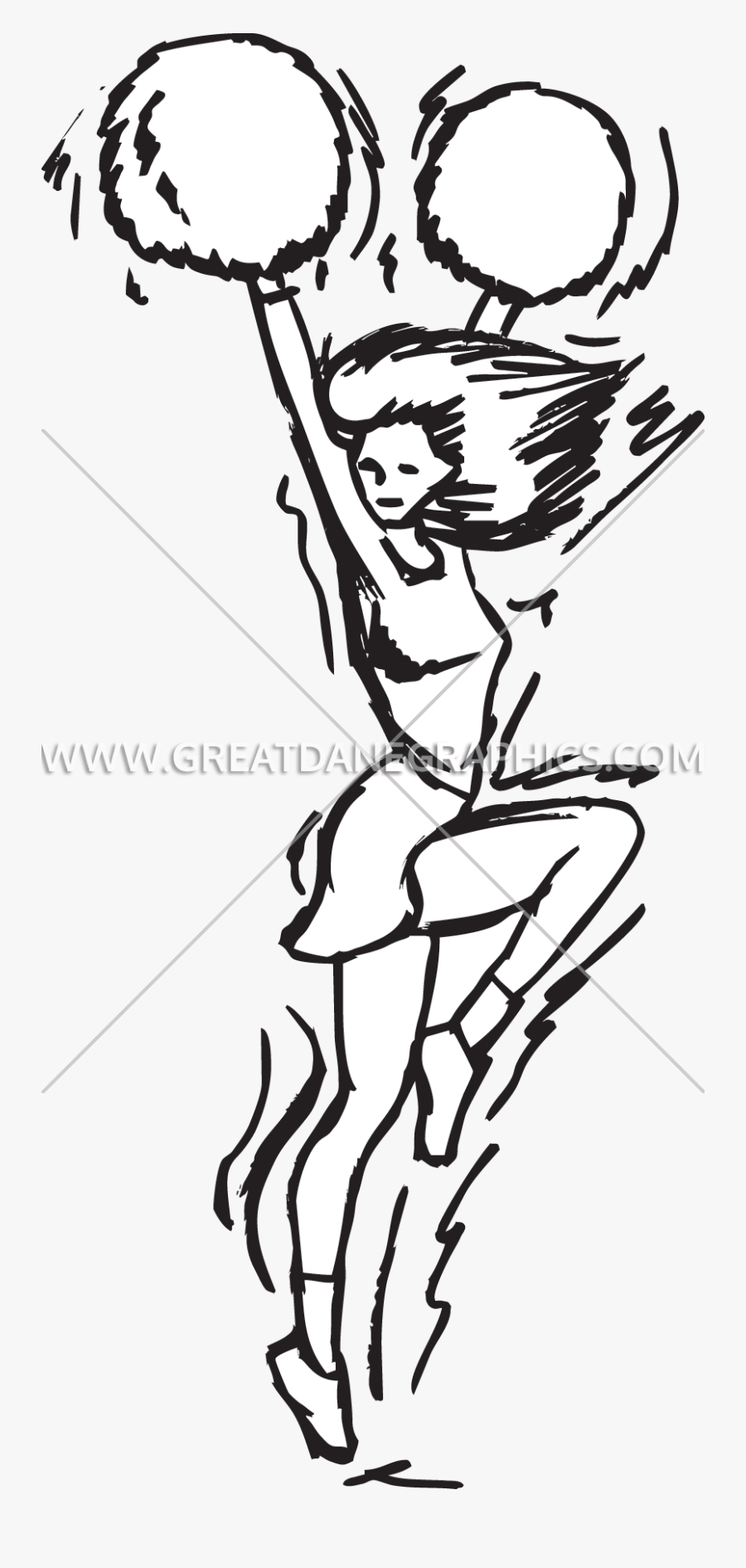 Cone Clipart Cheerleader Sketch , Free Transparent Clipart ClipartKey