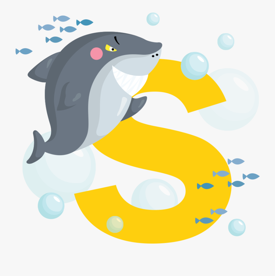 S Letter Png Clipart - Shark, Transparent Clipart