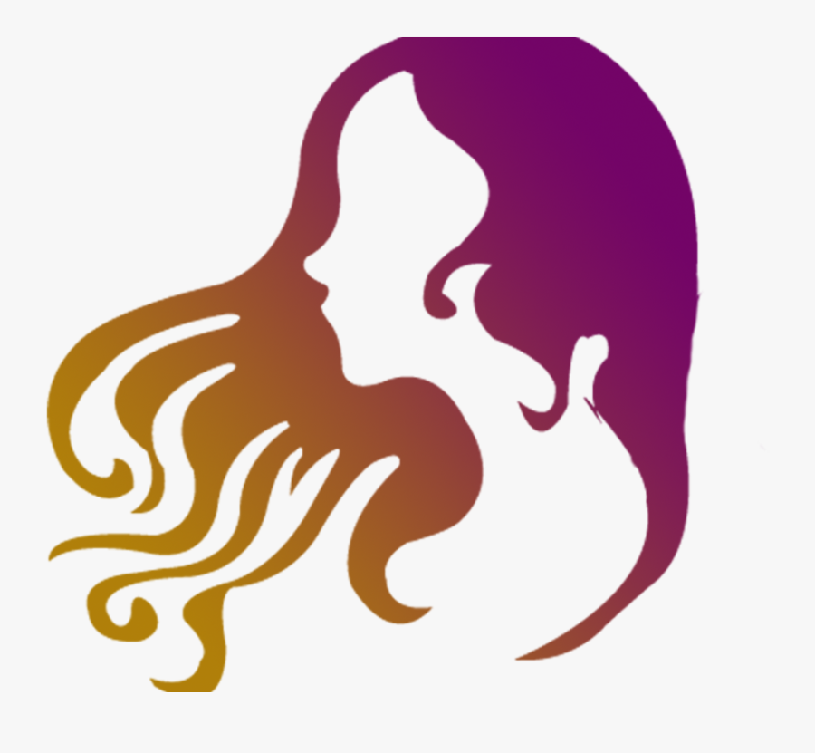 Transparent Combing Hair Clipart - Hair Silhouette, Transparent Clipart