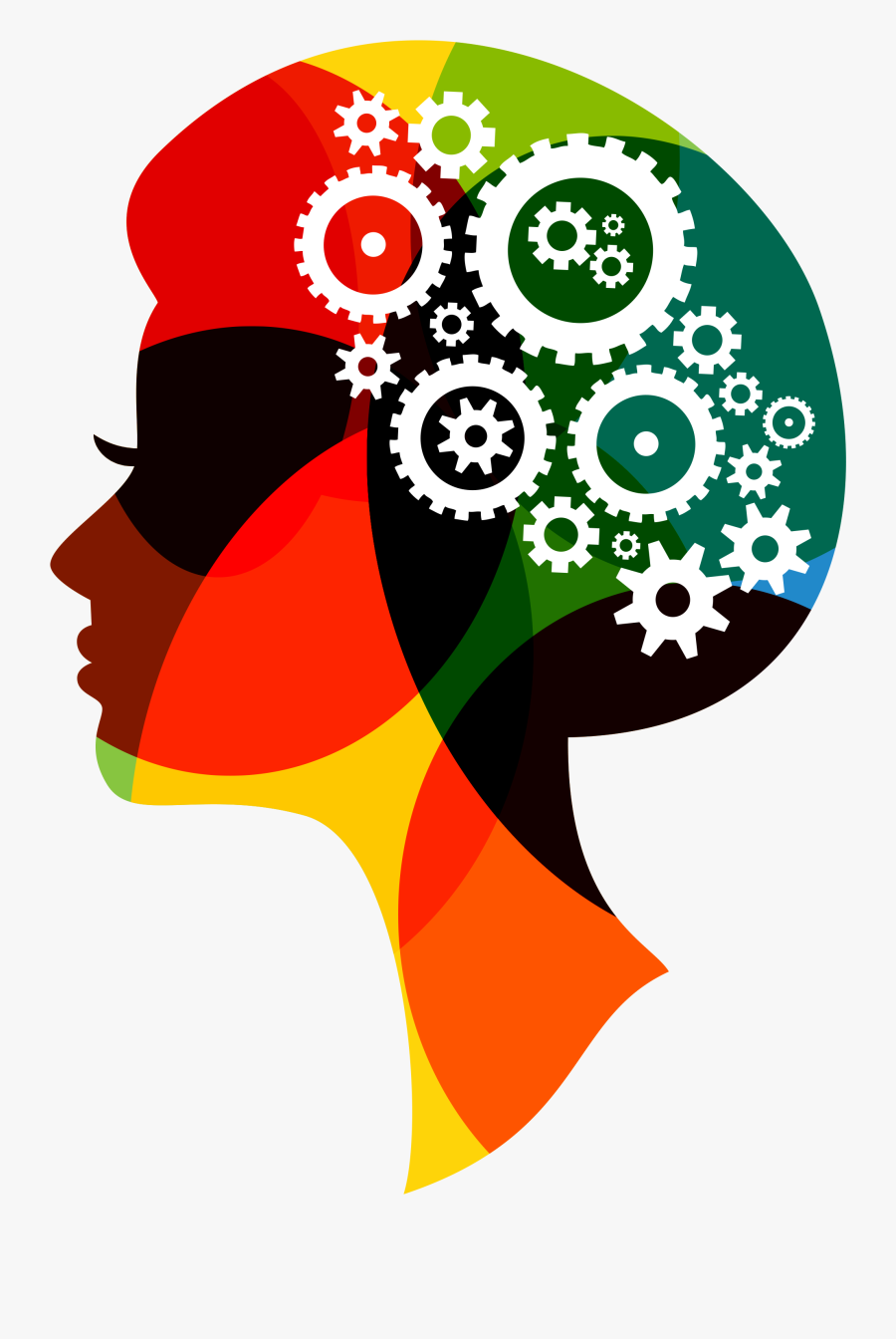 Profile Television Woman March Material Wallpaper Silhouette - Creative Silhouette Profile, Transparent Clipart