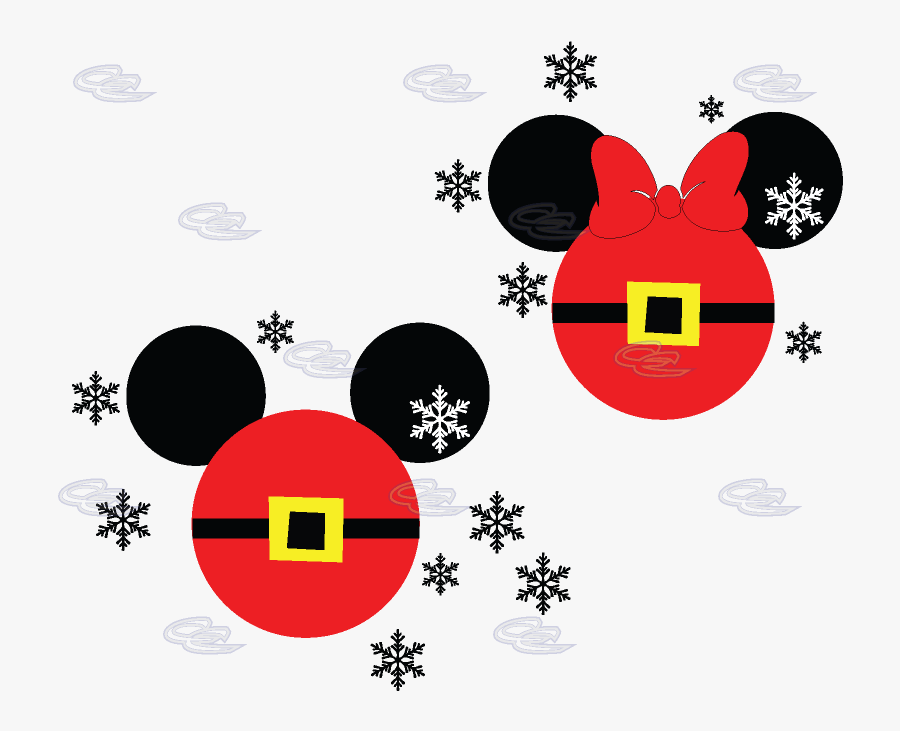 Mickey Mouse Christmas Clip Art - Christmas Mickey Ears Clipart, Transparent Clipart