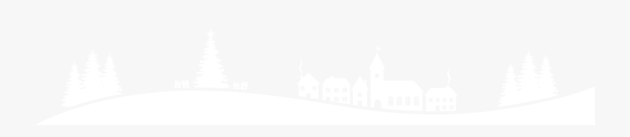 Christmas Houses Silhouette, Transparent Clipart