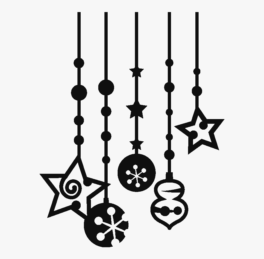 Stickers With Christmas Decorations - Christmas Decoration, Transparent Clipart