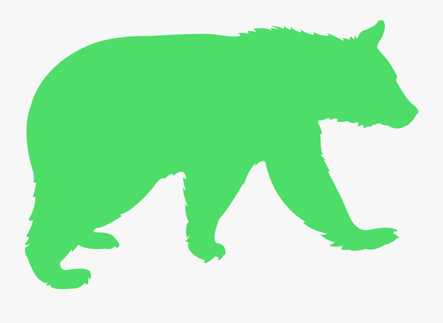 Free Blackbear Silhouette Clip Art, Transparent Clipart