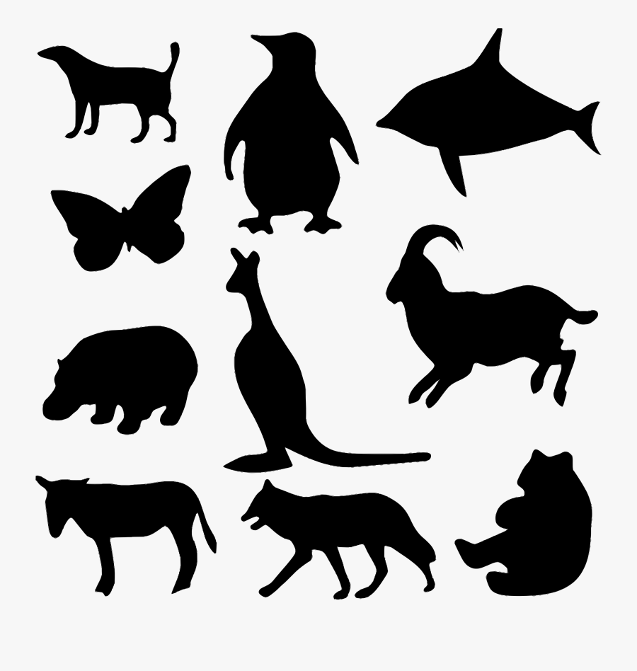 Photography - Animal Silhouettes, Transparent Clipart