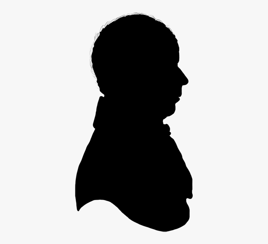 Silhouette Of Man With Hair - Clip Art, Transparent Clipart