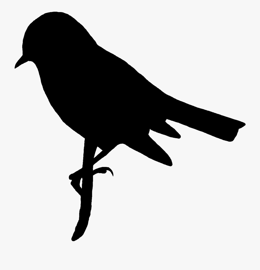 Firecrest Bird Silhouette, Transparent Clipart