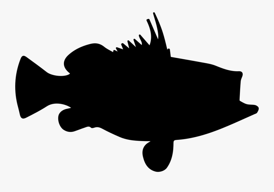 Rockfish Shape Comments - Cod Fish Silhouette Png, Transparent Clipart