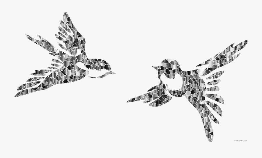 Silhouette Clipart Bird - Dessins D Oiseaux Stylises, Transparent Clipart