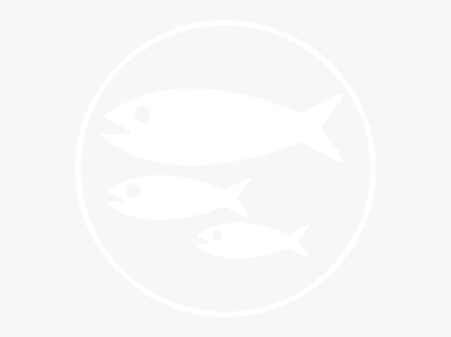Transparent Fish Silhouette Clipart - Fish Logo White Png, Transparent Clipart