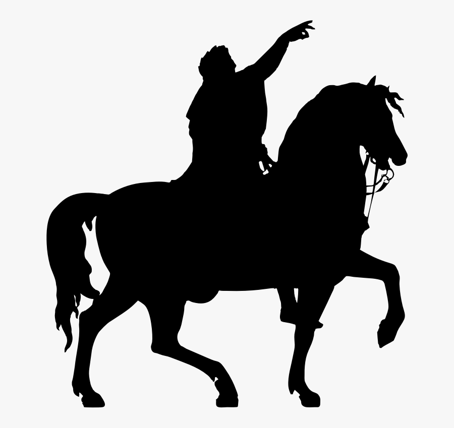 Mare,horse,silhouette - Windsor Great Park, Equestrian Statue Of George Iii, Transparent Clipart