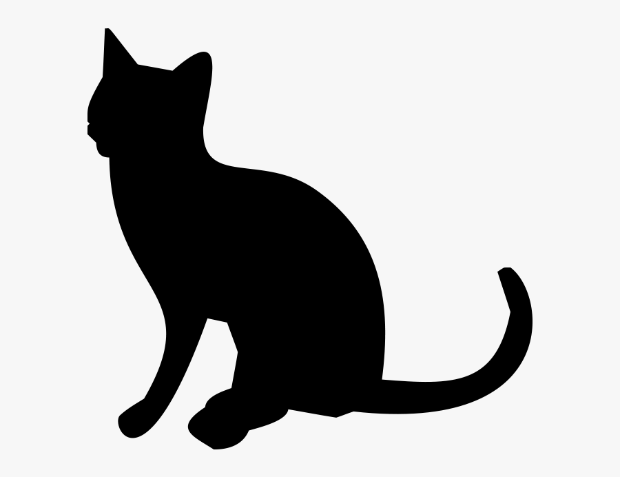 Silhouette Vector Graphics Cat Clip Art Illustration - Cat Logo Transparent Background, Transparent Clipart