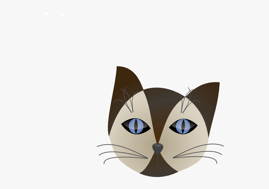 Cat Svg Clip Arts - Gato Desenho Png Siamês, Transparent Clipart