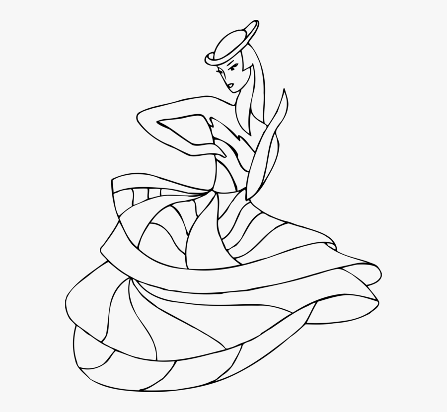 Line Art,plant,woman - Line Art, Transparent Clipart