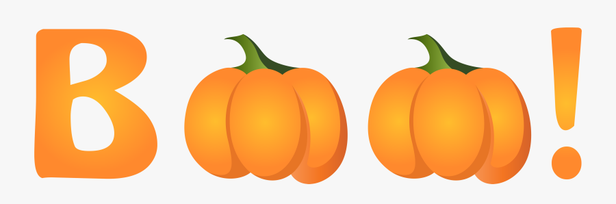 Boo Clipart Transparent Background - Pumpkin, Transparent Clipart