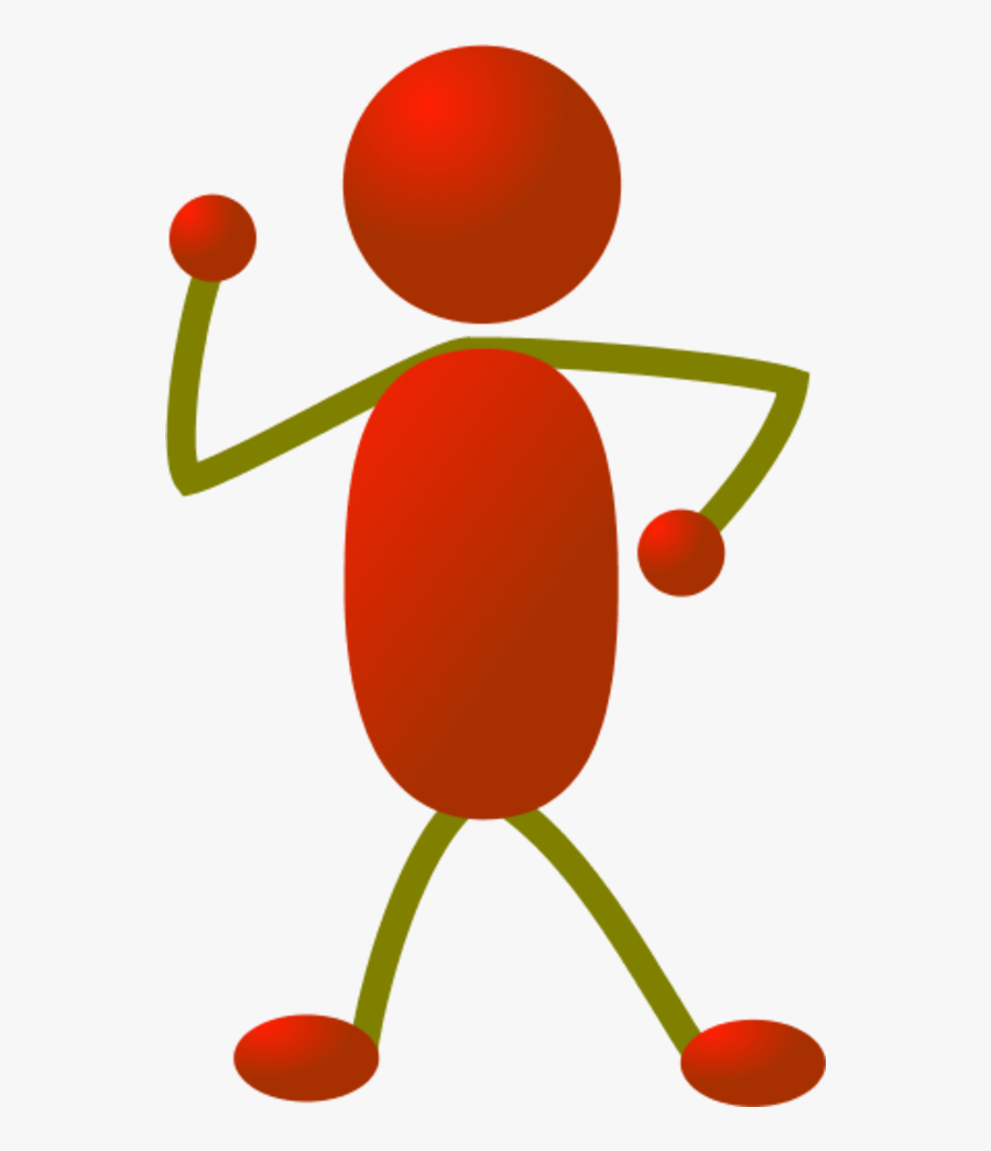 Stick Man Figure Dancing - Transparent Stick Figure Color, Transparent Clipart