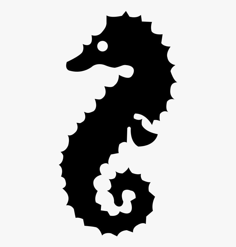 Seahorse Silhouette - Vector Cá Ngựa, Transparent Clipart