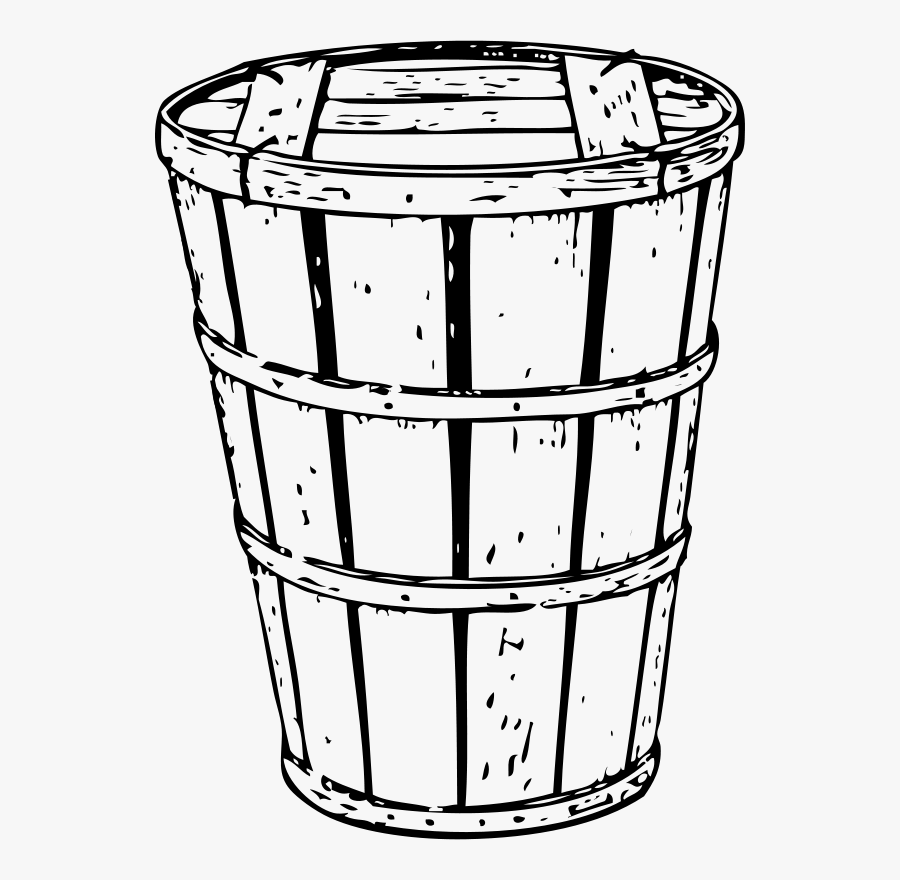 Hamper Crate - Crates Barrels Black And White Clipart, Transparent Clipart