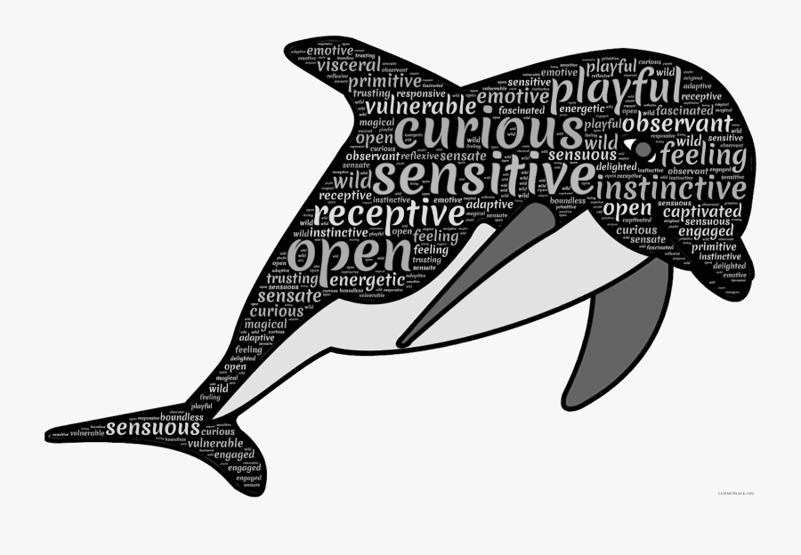 Dolphin Animal Free Black White Clipart Images Clipartblack, Transparent Clipart