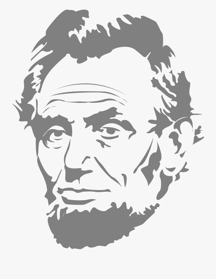 Abraham Lincoln President Usa - Gettysburg Address Easy Drawing, Transparent Clipart