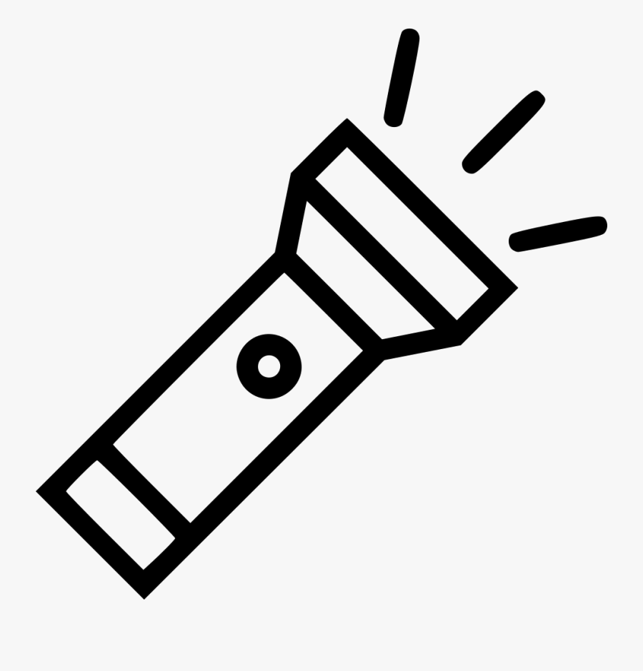 Transparent Dark Clipart Flashlight Clipart Black And White , Free